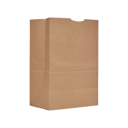 B & H® 1/6 BBL Kraft Paper Bags – 57#, 12" x 7" x 17"