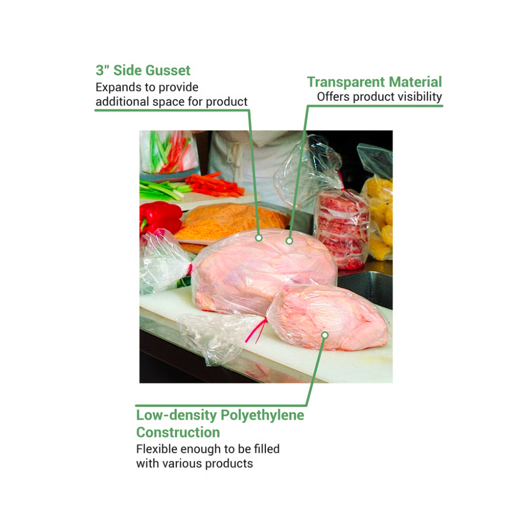 LK® Side Gusset Bag – 6 x 3 x 15, .001 Gauge