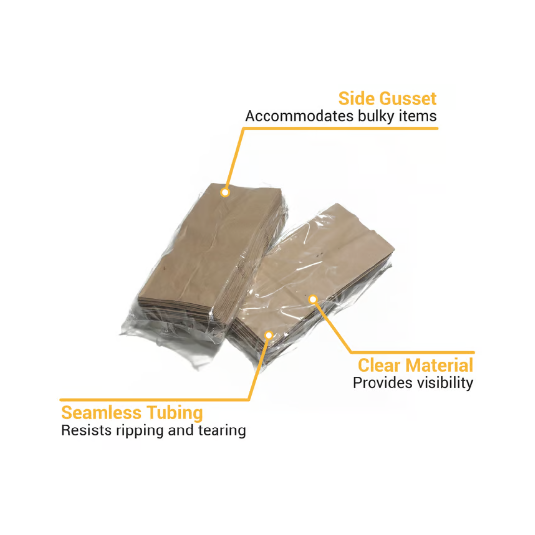 LK® Side Gusset Bag – 8 x 4 x 18, .0015 Gauge