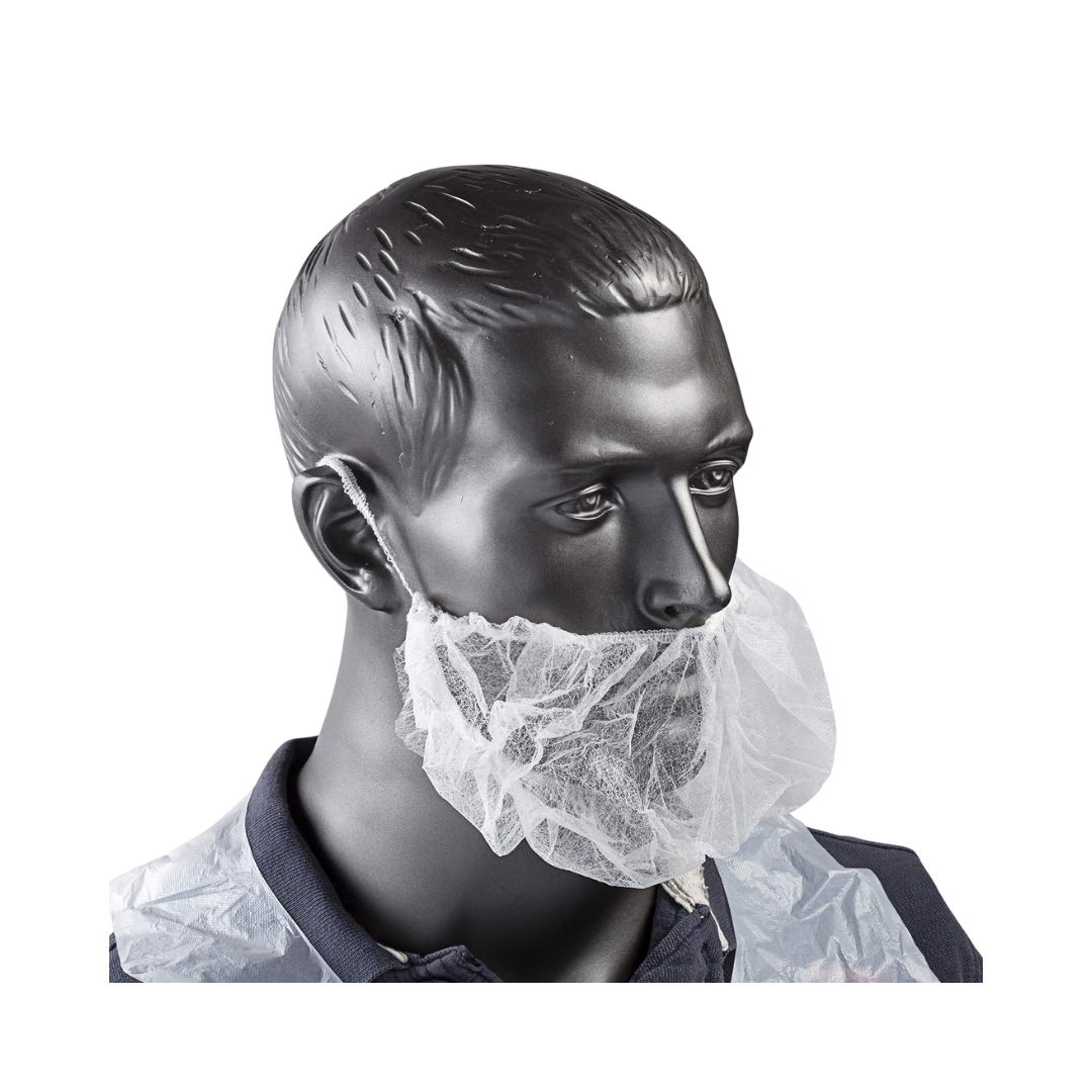 Royal® Beard Protector – White Nylon, Disposable