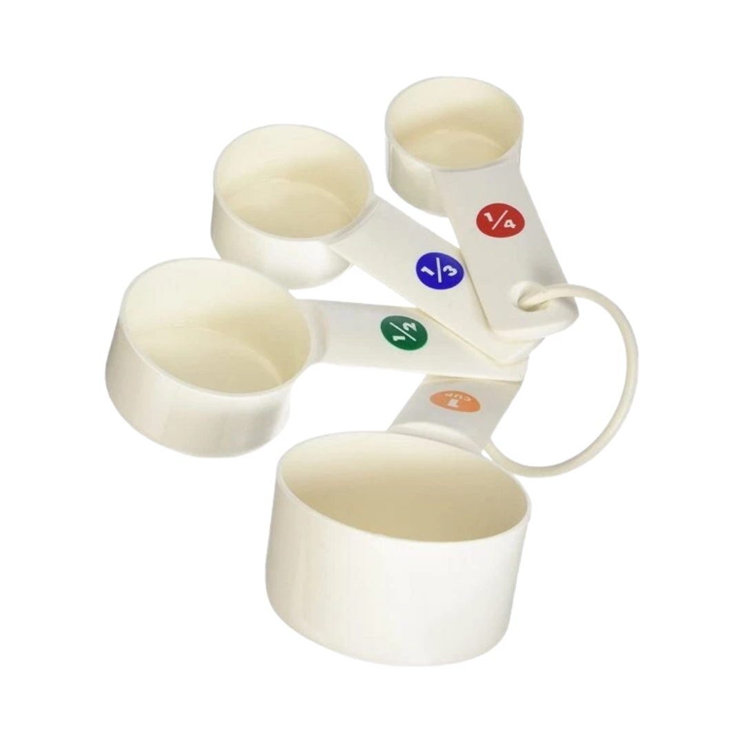 Winco® Stainless Steel Measuring Cup Set – 4-Piece, 1/4 to 1 Cup