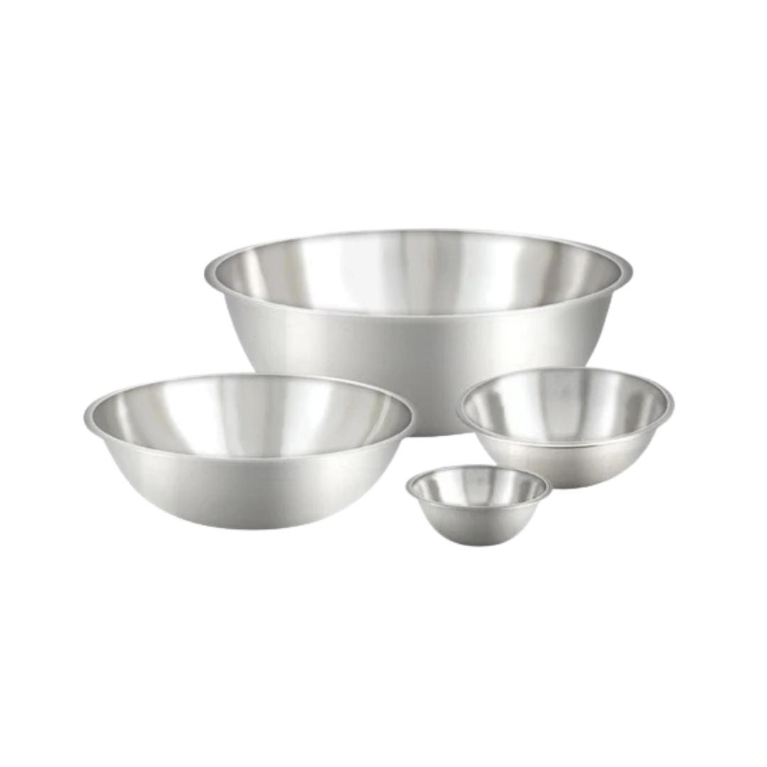 Winco® Stainless Steel Mixing Bowls – Economy Series, 1.5 to 30 Qt