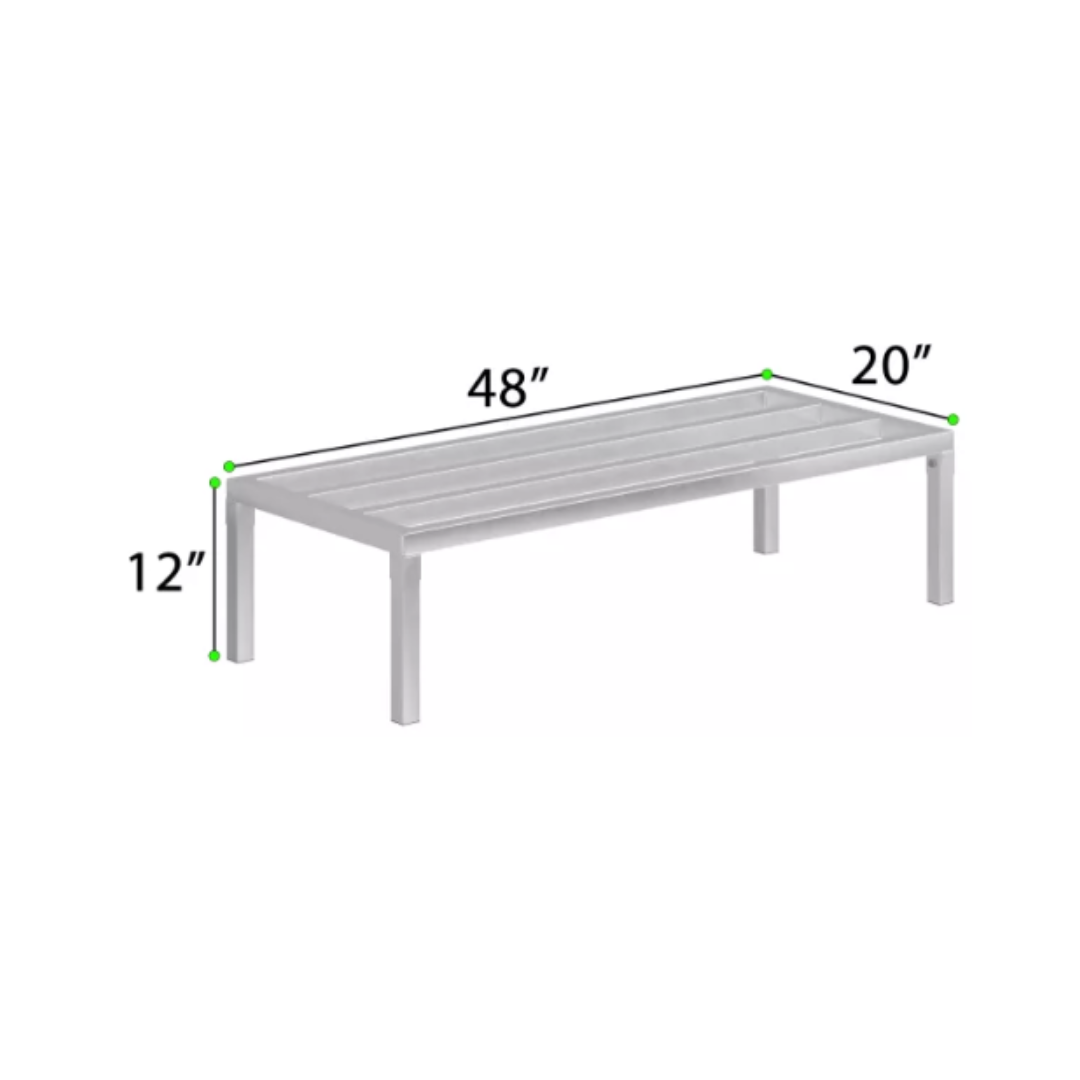 Winco® Dunnage Rack – 1500 lb Capacity, 20" x 48" x 12"