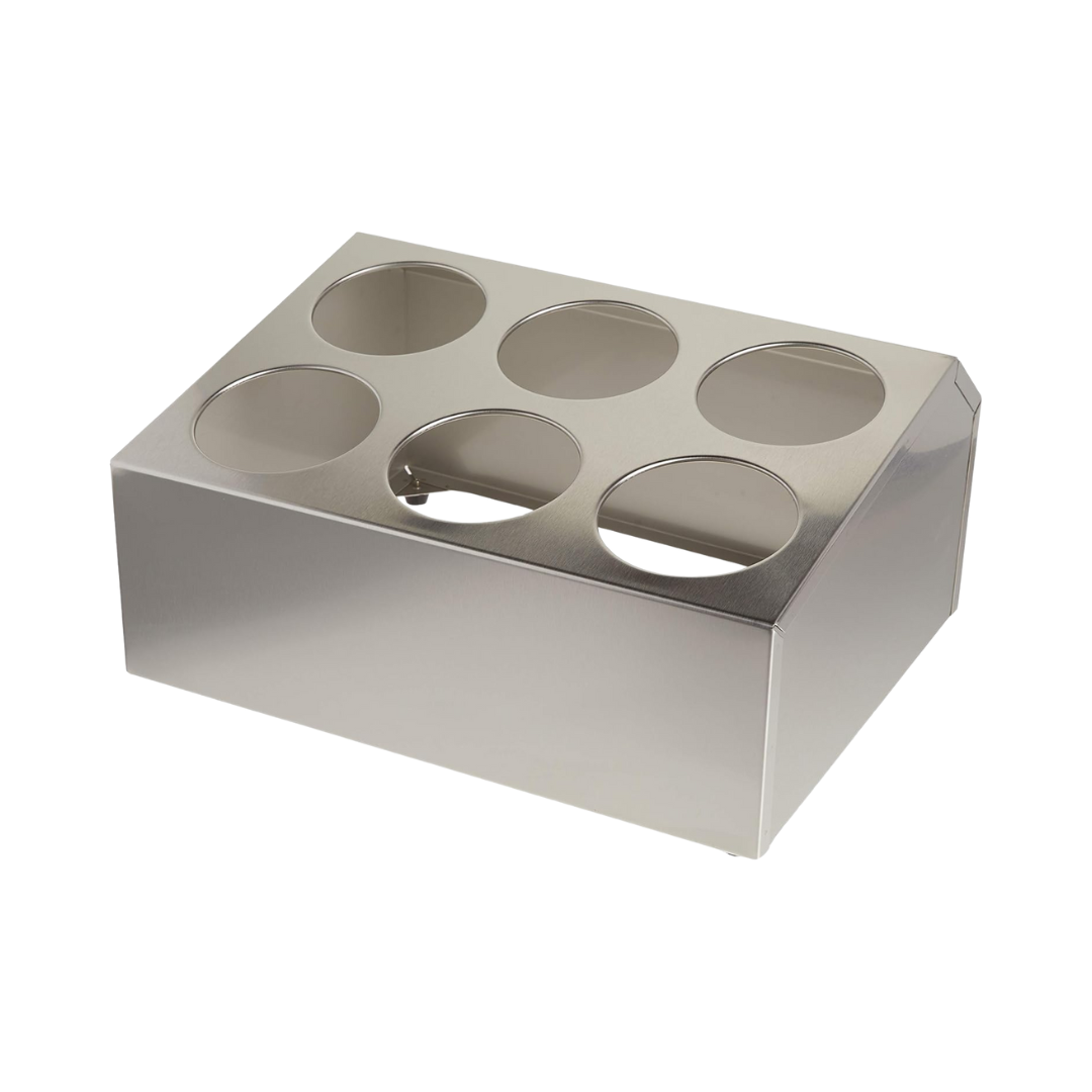 Winco® Stainless Steel 2-Tier Flatware Holder w/6 Holes