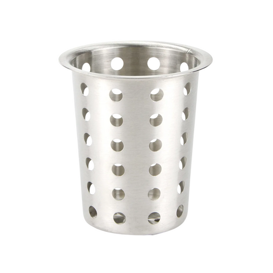 Winco® Perforated Stainless Steel Flatware Cylinder – NSF Certified
