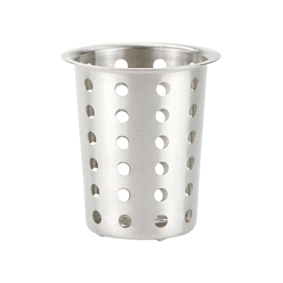 Winco® Perforated Stainless Steel Flatware Cylinder – NSF Certified