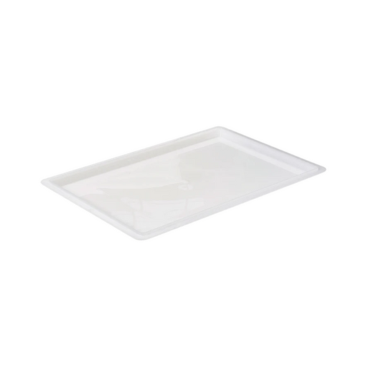 Winco® Polypropylene Cover For Full Size Food Storage Box – 18" x 26", White