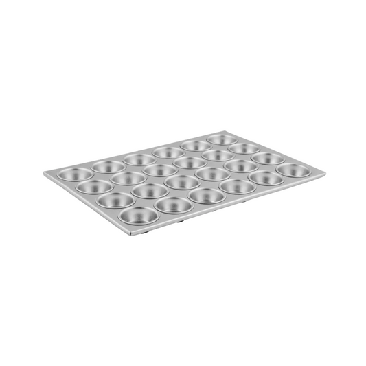 Winco® Aluminum Muffin Pan – 20 1/2" x 14" – 24 Cup, 3 oz