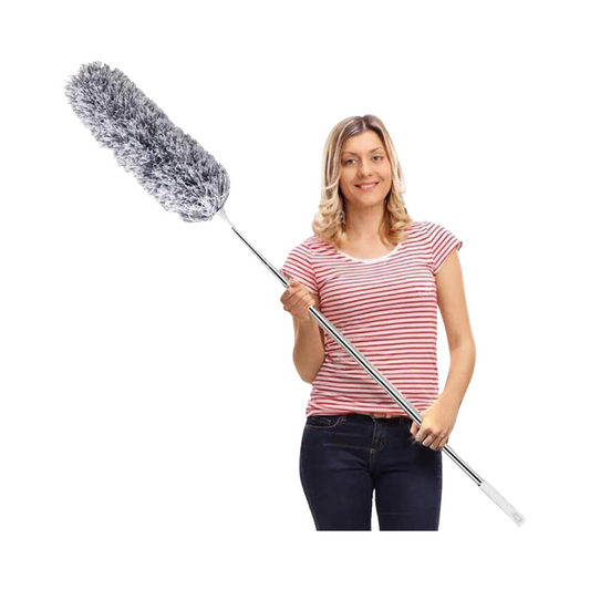 Delux® Extendable Microfiber Duster – 100" Telescopic Handle, Flexible Washable Head, Scratch-Resistant, Multiple Colors