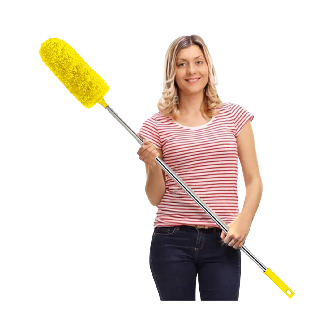 Delux® Extendable Microfiber Duster – 100" Telescopic Handle, Flexible Washable Head, Scratch-Resistant, Multiple Colors