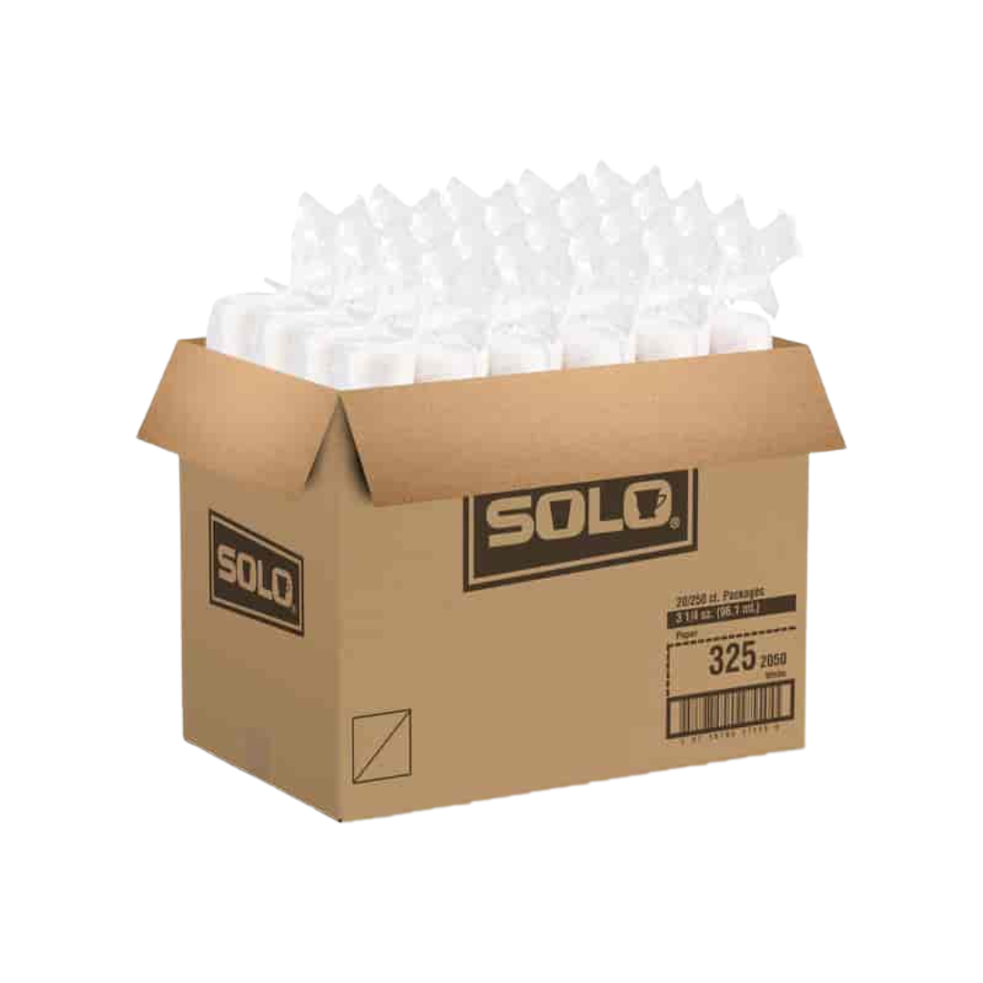 Solo® Treated Paper Soufflé Cup – 3.25 oz., White