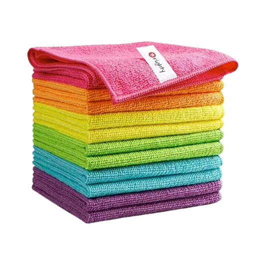 Orighty® Microfiber Cleaning Cloths – Ultra Absorbent & Lint-Free, Multi-Purpose Cleaning Rags