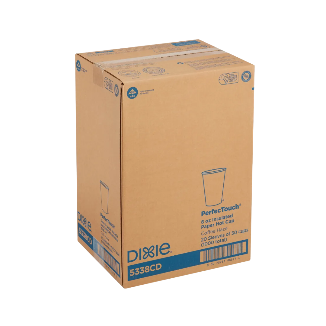 Dixie® PerfecTouch™ Coffee Haze Paper Hot Cup – 8 oz