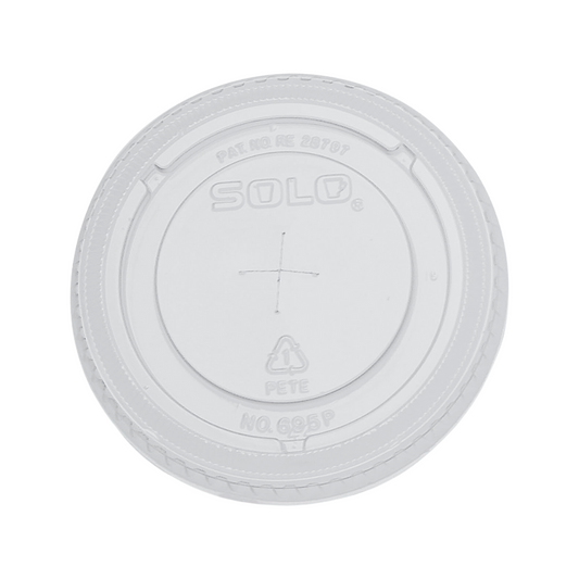 Solo® 12–14 oz. PET Plastic with Straw-Slotted Lid – Clear