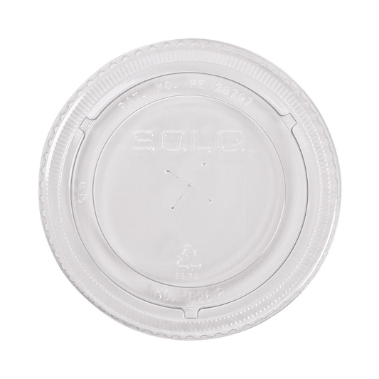 Dart®  12–24 oz. PET Plastic Straw-Slotted Lid – Clear