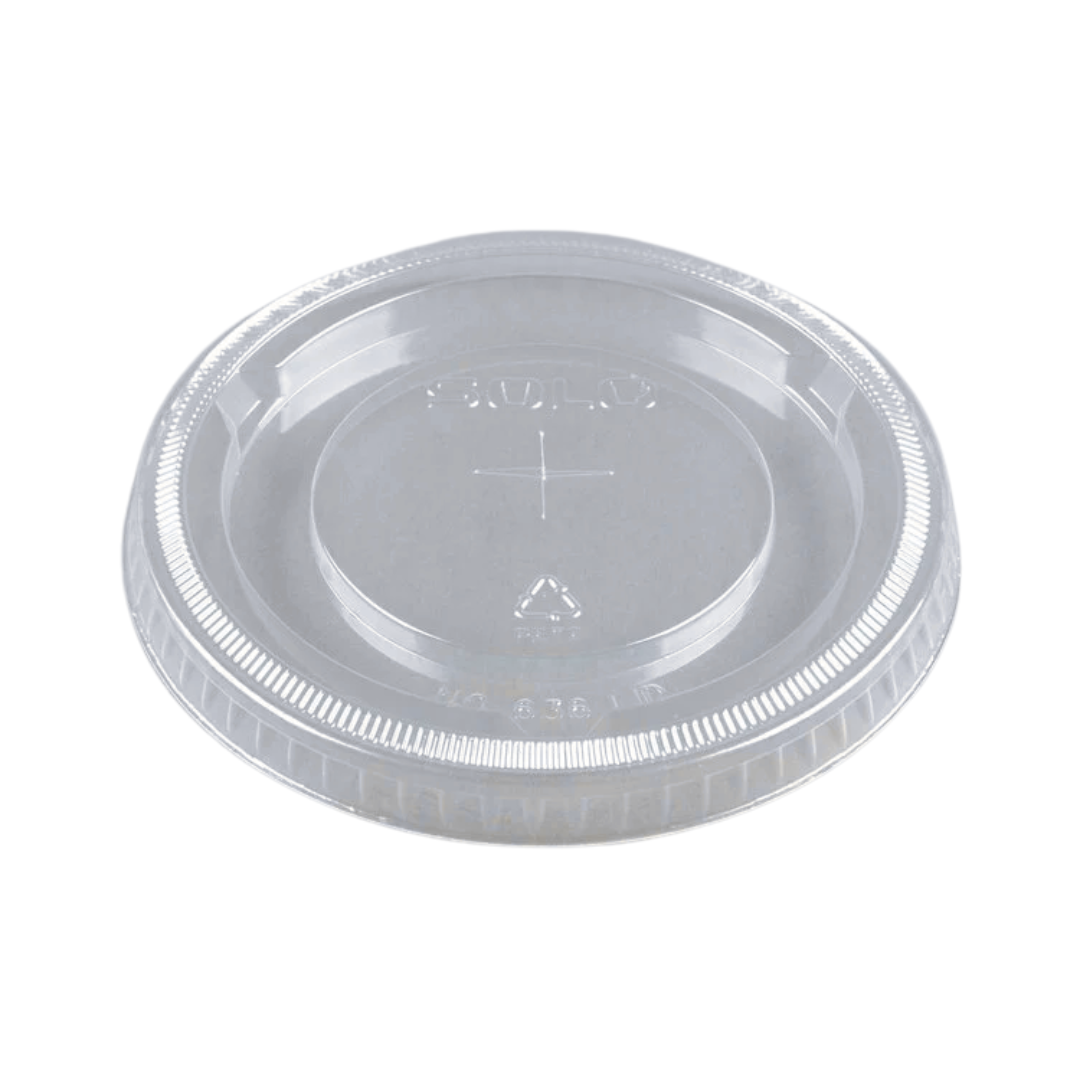 Dart® 32 oz. PET Plastic Straw-Slotted  Lid – Clear