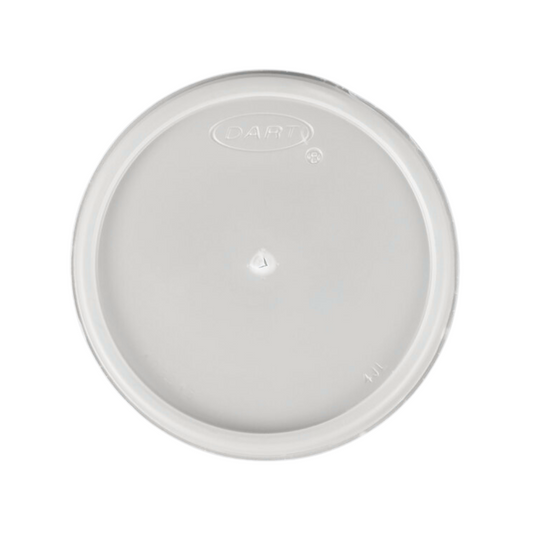Dart® 4 oz. HIPS Plastic Vented  Lid – Translucent