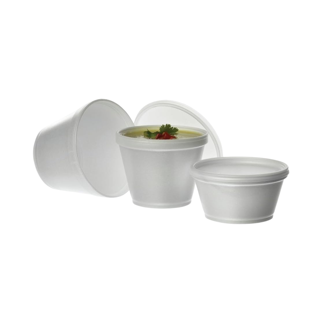 Dart® HIPS Vented  Lid For 32 oz. Foam Cups & Containers - Translucent