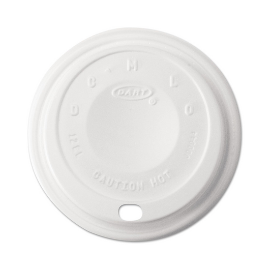 Dart® 6–12 oz. HIPS Cappuccino Lid – White