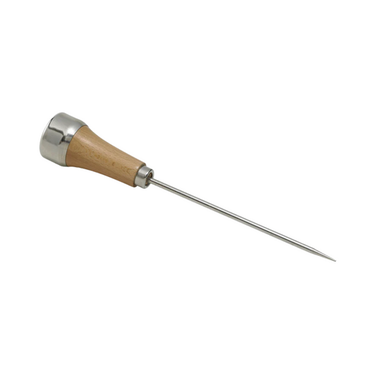 Winco® Nickeled Steel Ice Pick w/Wooden Handle – 9"