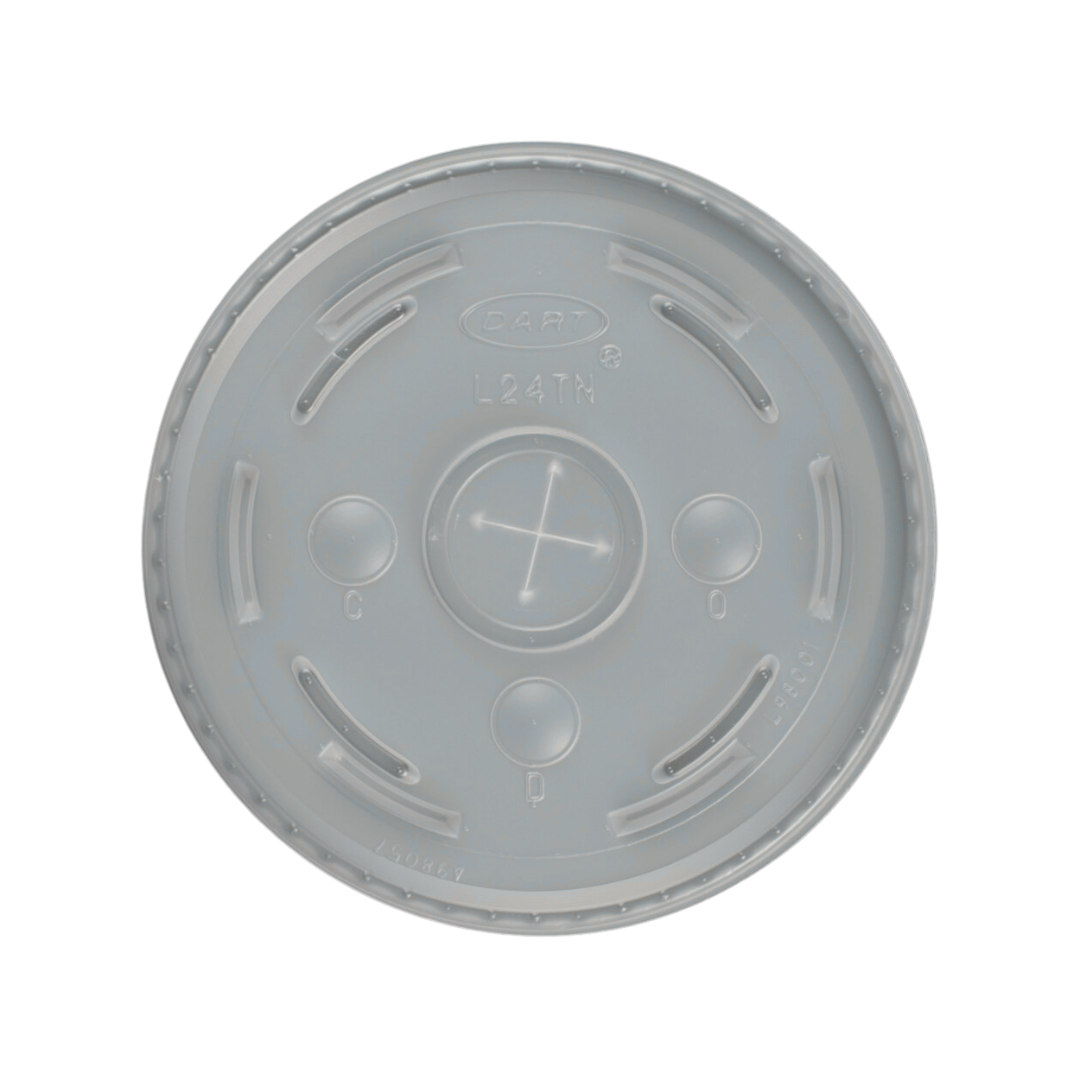 Dart® Conex Translucent Straw Slotted Lids
