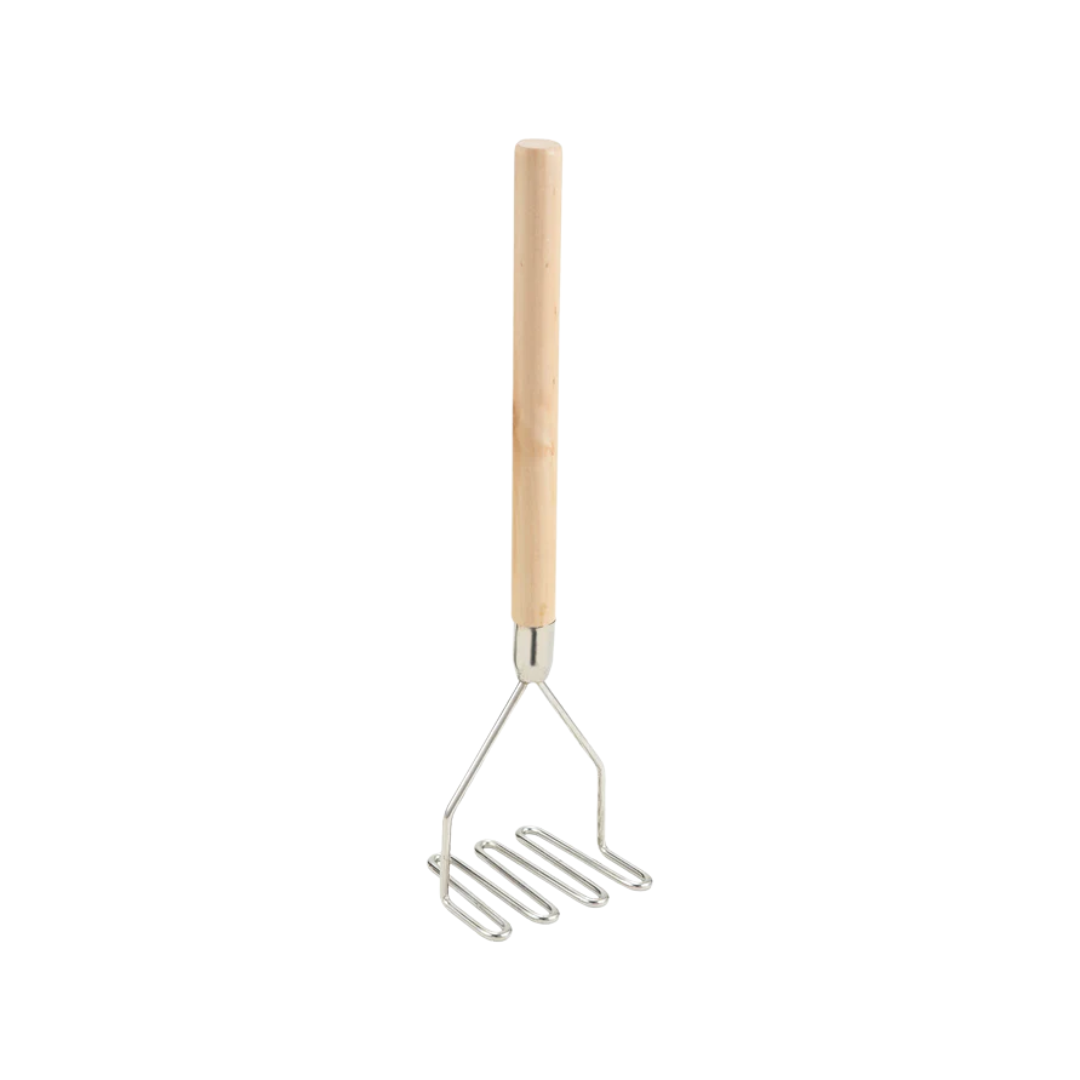 Winco® Potato Masher w/Wooden Handle – Round & Square Heads