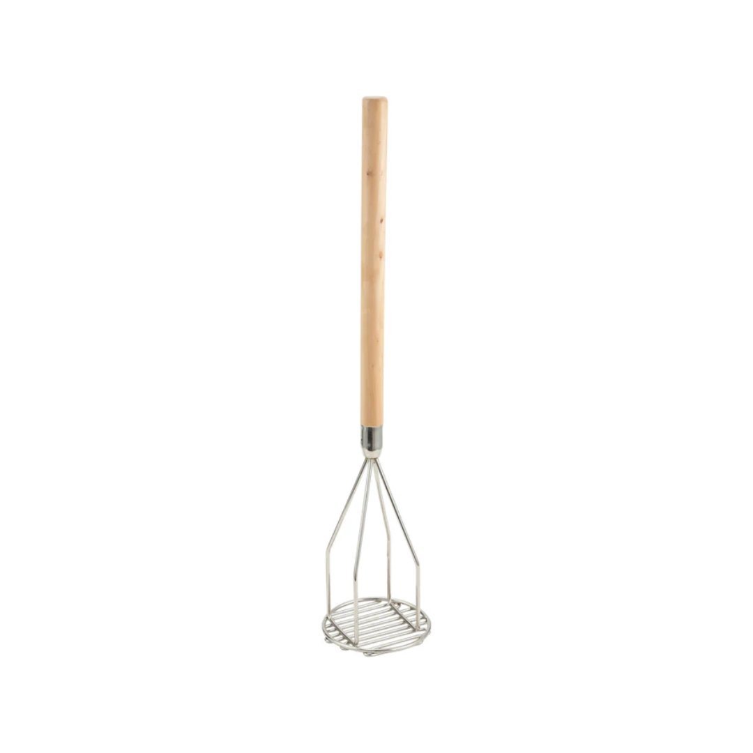 Winco® Potato Masher w/Wooden Handle – Round & Square Heads