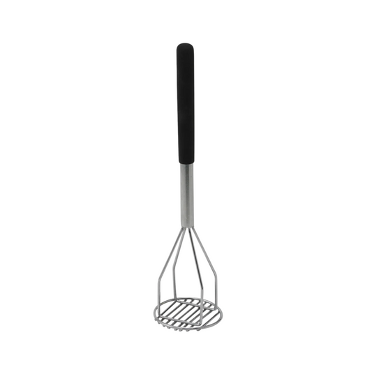 Winco® Heavy-Duty Potato Mashers – Wood & Plastic Handle, Round & Square