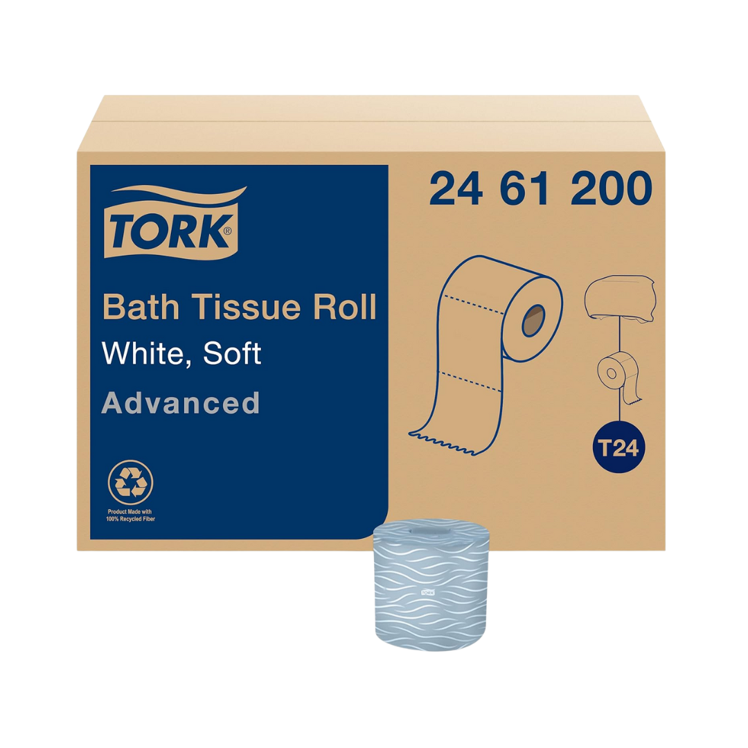 Tork® Advanced 2-Ply Bath Tissue Roll – 4" x 3.8", 500 Sheets