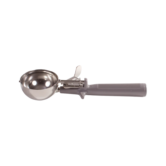 Winco® Prime 18/8 Stainless Steel One-Piece Thumb Press Disher – Size 8, Gray
