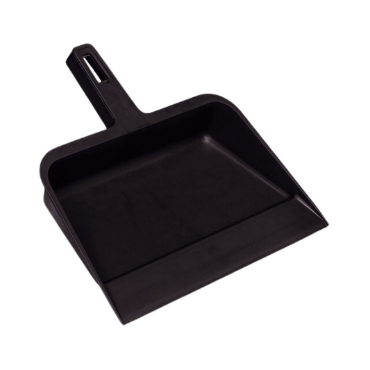 Continental® Plastic Dust Pan – 12 1/4" x 12", Black