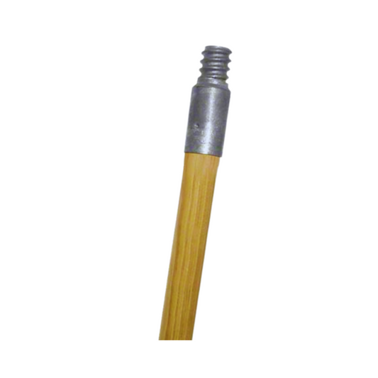 Abco® Metal Threaded Wood Broom Handle – 60" x 15/16"
