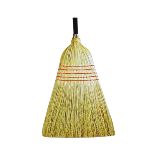 ACS Industries® Janitor Broom with Black Gloss Handle – 1 1/8" x 56 1/2", Blend
