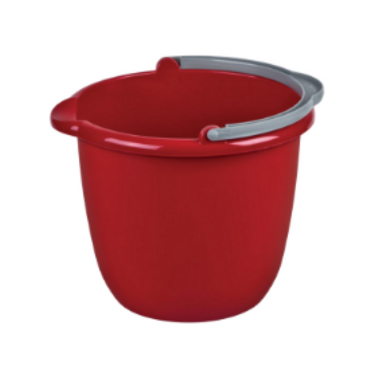 Sterilite® 10 Qt Spout Pail – Classic Red with Titanium Handle