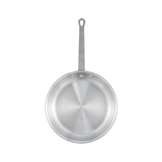 Winco® Gladiator™ Natural Finish Aluminum Fry Pan – 3003 Alloy, 14" Dia
