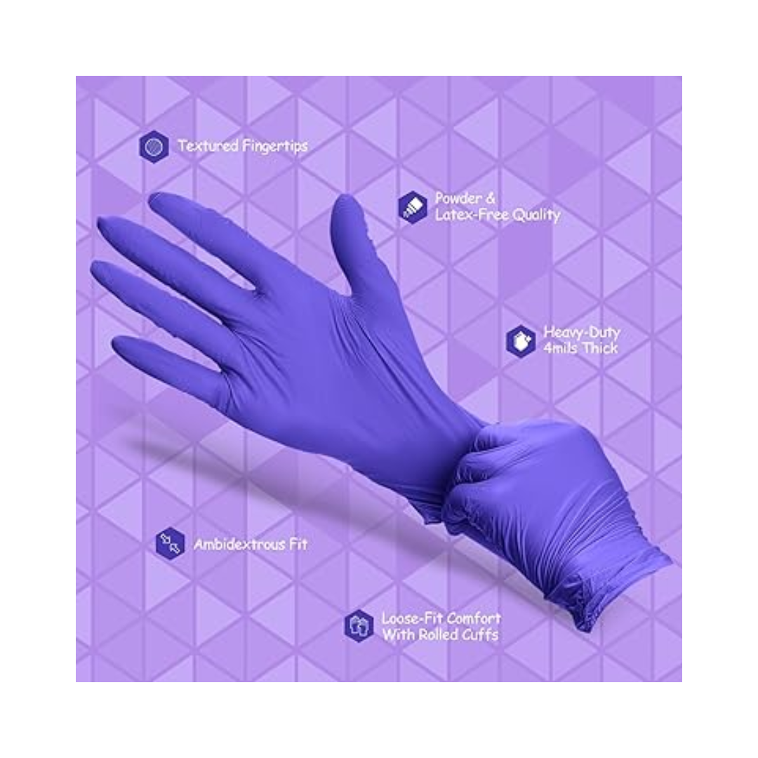 PEIPU® Nitrile Gloves – Disposable Exam Gloves, Powder-Free, Latex-Free, Non-Sterile