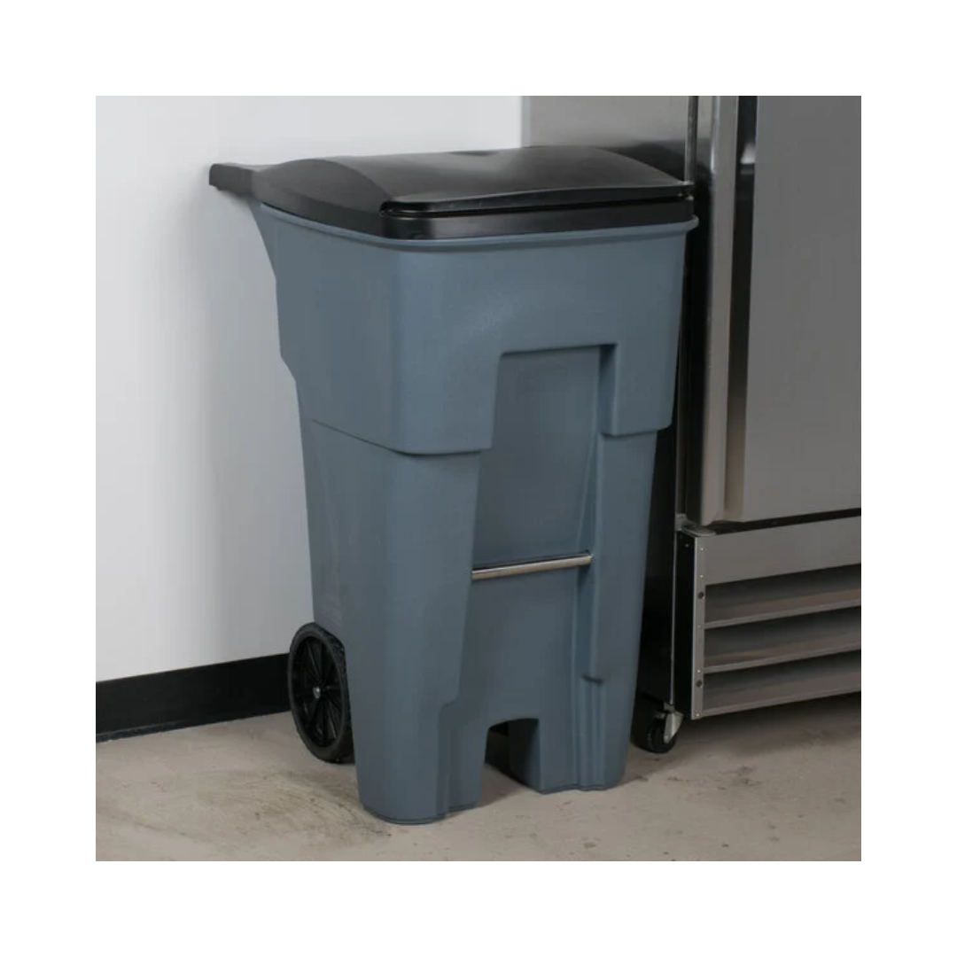 Rubbermaid® Standard Rollout Container – 65 Gal, Gray