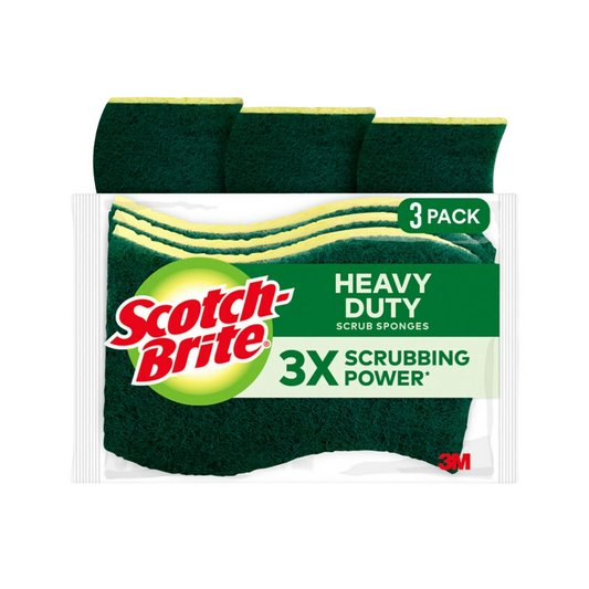 Scotch-Brite® Heavy Duty Cleaning Sponge – 3X Scrubbing Power