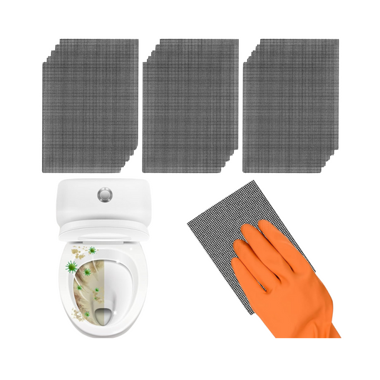 Yncotte® Cleaning Mesh Pads – Heavy-Duty Silicon Carbide Scrubbers, 5.5" x 4"