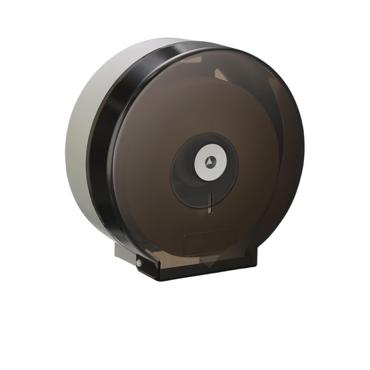 Layhit® Single Roll Toilet Paper Dispenser – 9" Roll, Black, Locking Wall-Mount