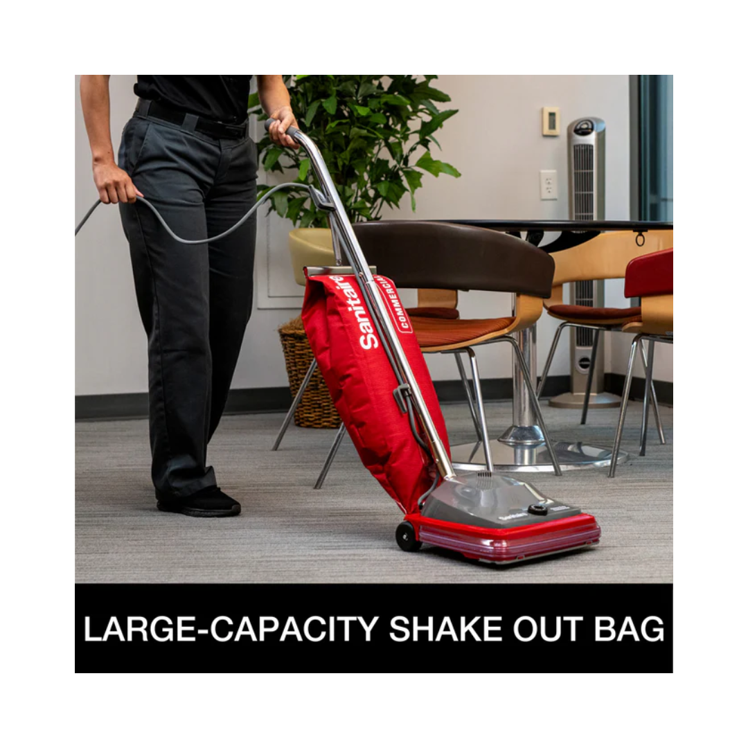Sanitaire® SC684 Shake Out Bag Upright Vacuum – Commercial Grade, 12" Cleaning Path