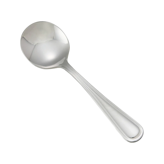 Winco® Continental Flatware – Bouillon Spoon, 6.5", Extra Heavyweight, Mirror Finish