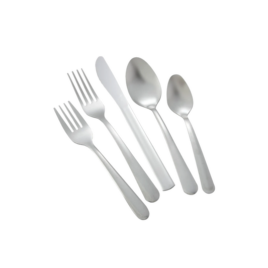Winco® Windsor 18/0 Stainless Steel Flatware – Classic Smooth Contour, Medium & Heavy Weight