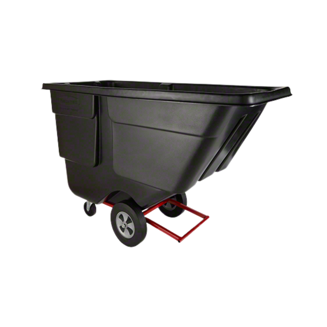 Rubbermaid® Rotomolded 1 Cubic Yd. Tilt Truck – Utility Duty, Black