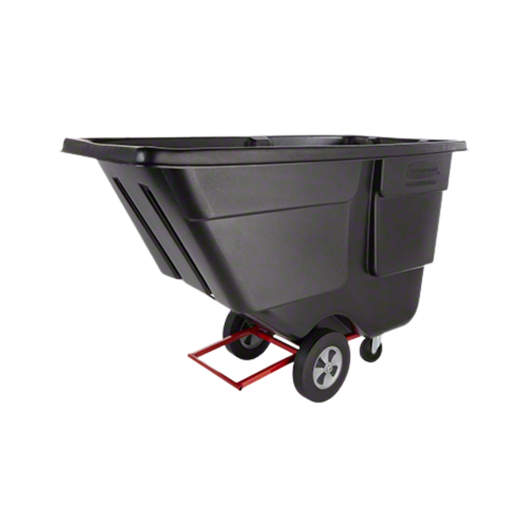 Rubbermaid® Rotomolded 1 Cubic Yd. Tilt Truck – Utility Duty, Black