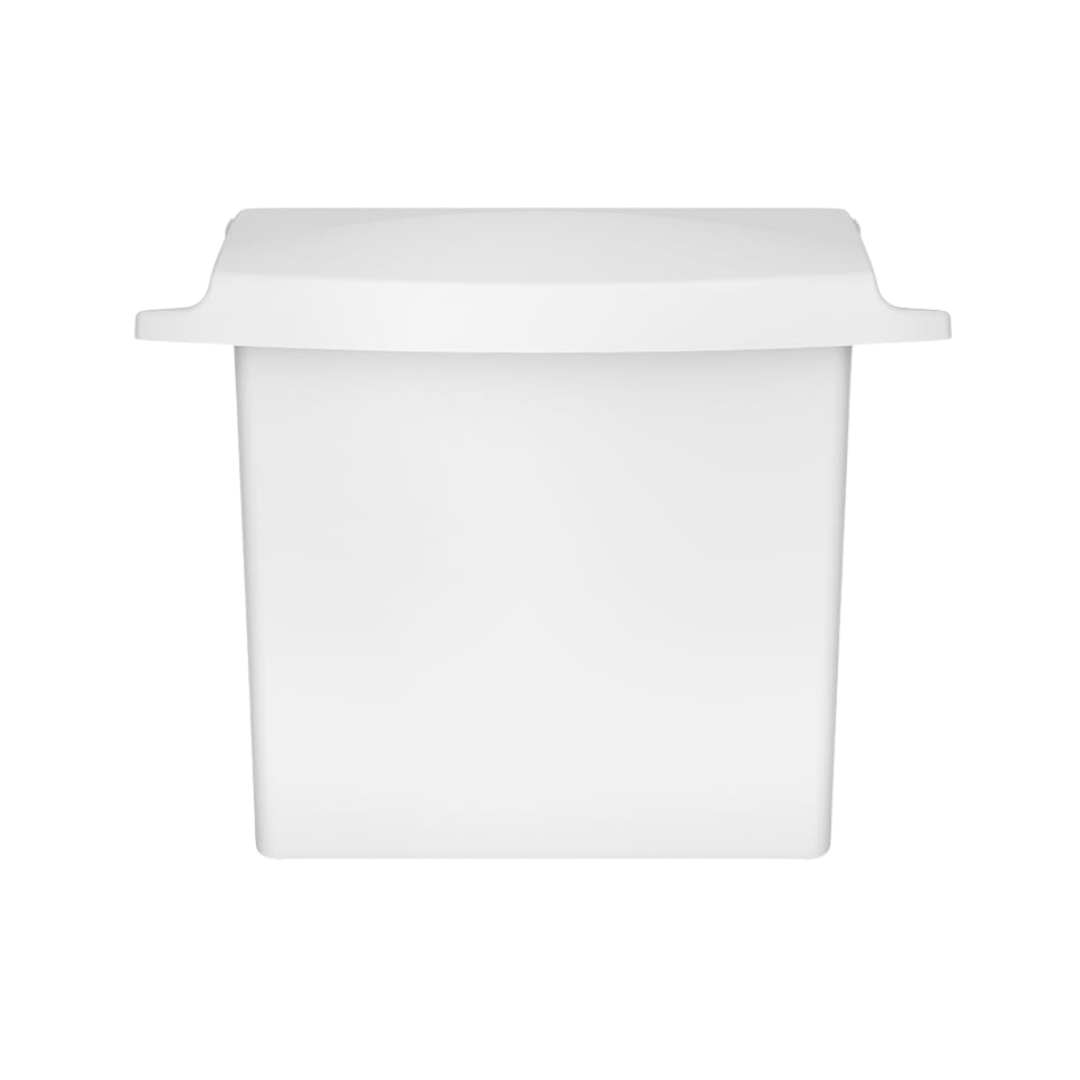 Rubbermaid® Sanitary Napkin Receptacle with Rigid Liner – Wall-Mounted, White