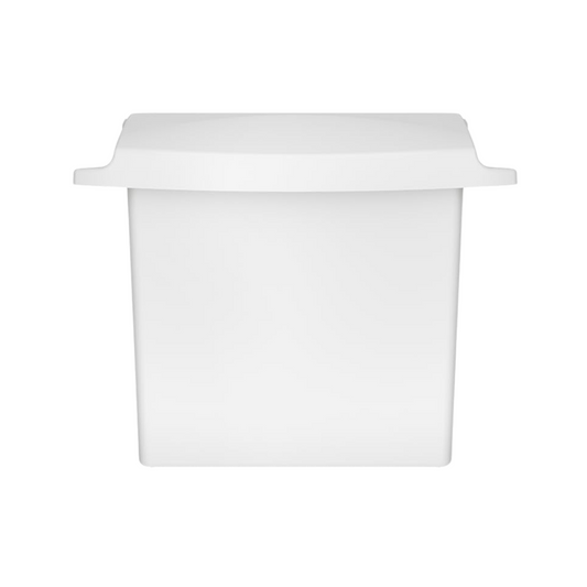 Rubbermaid® Sanitary Napkin Receptacle with Rigid Liner – White, 10.75" x 5.25" x 12.5"