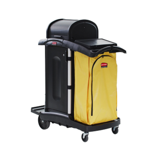 Rubbermaid® High Security Janitorial Cleaning Cart – Black